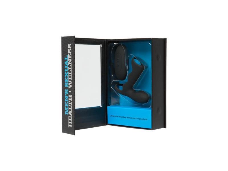 Jaula para el Pene con Vibracion y Control Remoto Negro