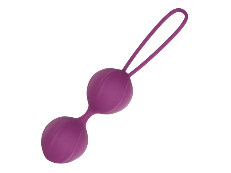 Garbo Bola Doble Kegel Silicona Purpura