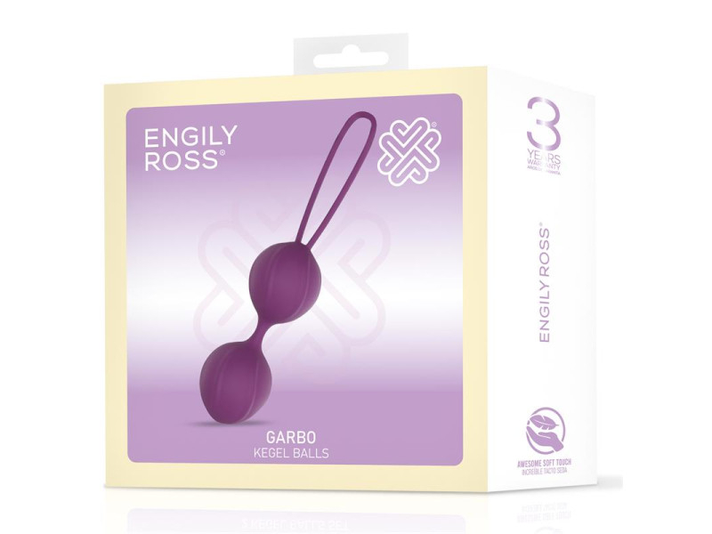 Garbo Bola Doble Kegel Silicona Purpura