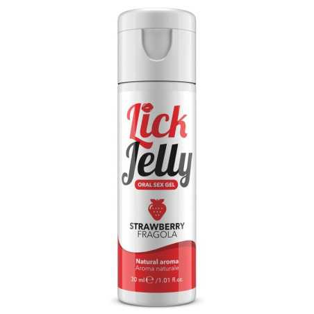 Lick Jelly Lubricante Comestible Base Agua Fresa 30 ml