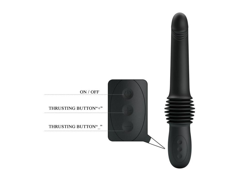 Pazuzu Vibrador con Thrusting USB Silicona
