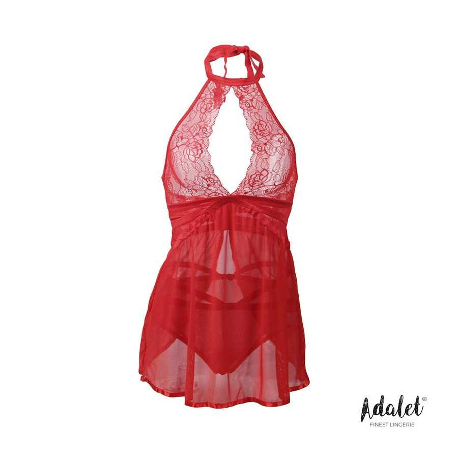 Nova Babydoll y Tanga Rojo