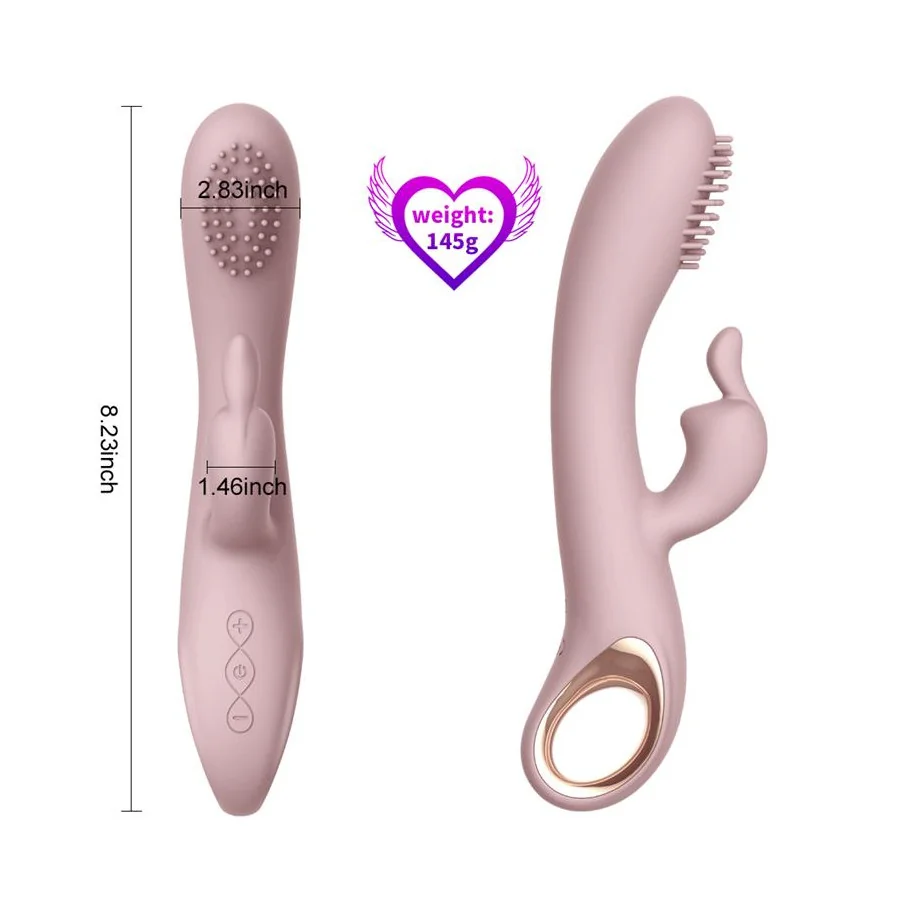 Vibrador Silicona USB Angels Kiss 20 cm