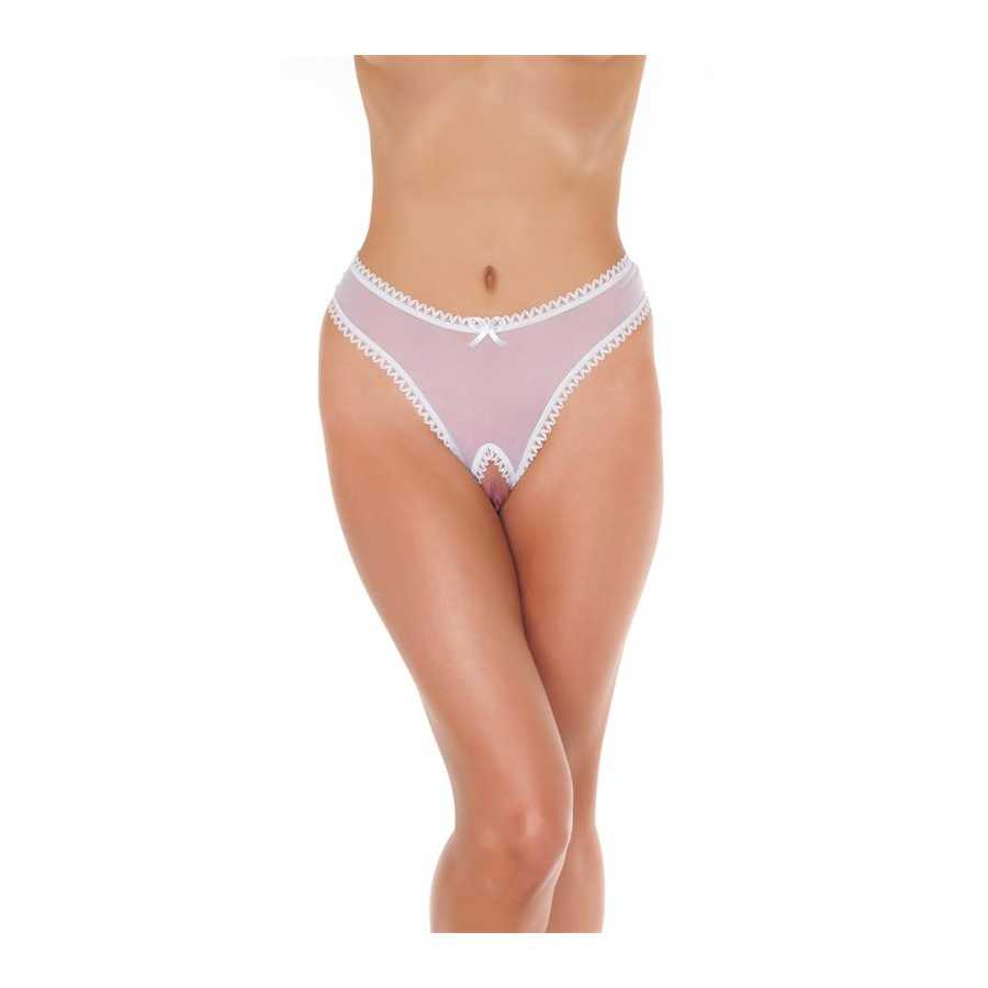 Tanga Abierto Color Blanco Talla Unica