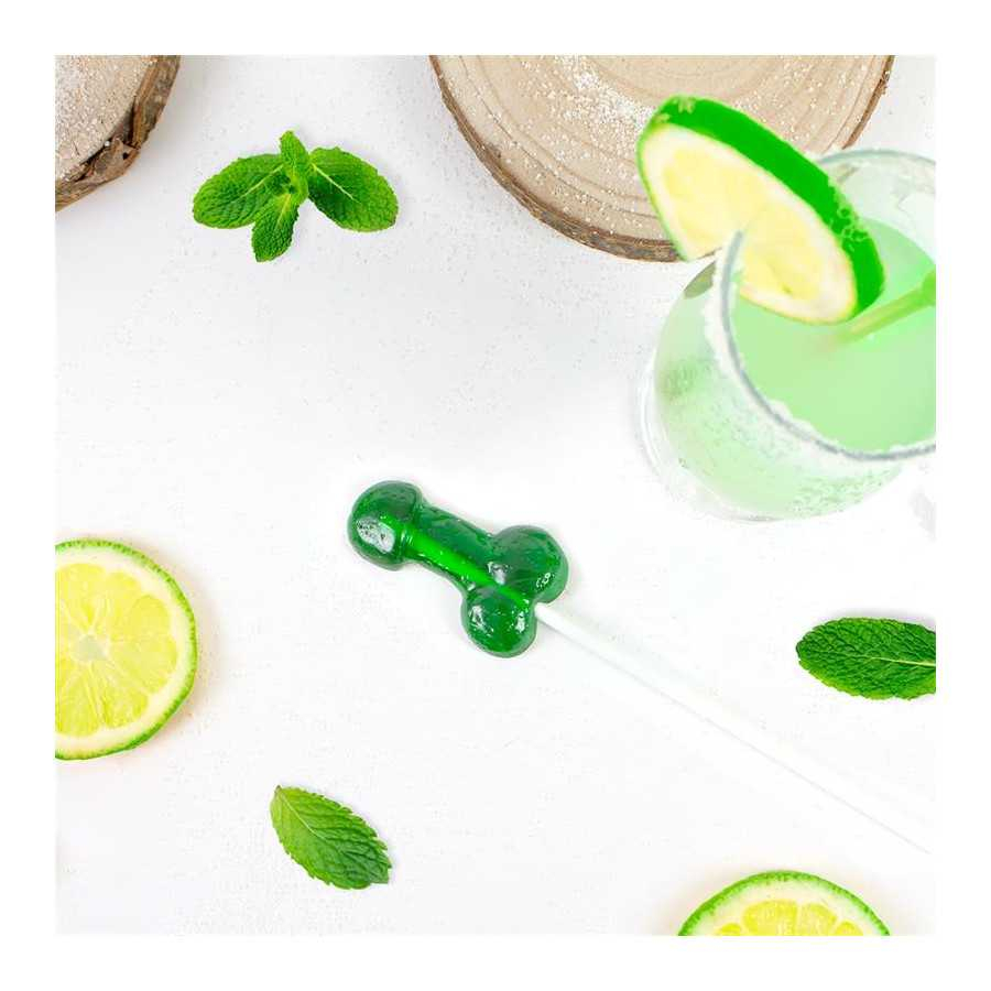 Piruleta de Pene Sabor Mojito con Alcohol