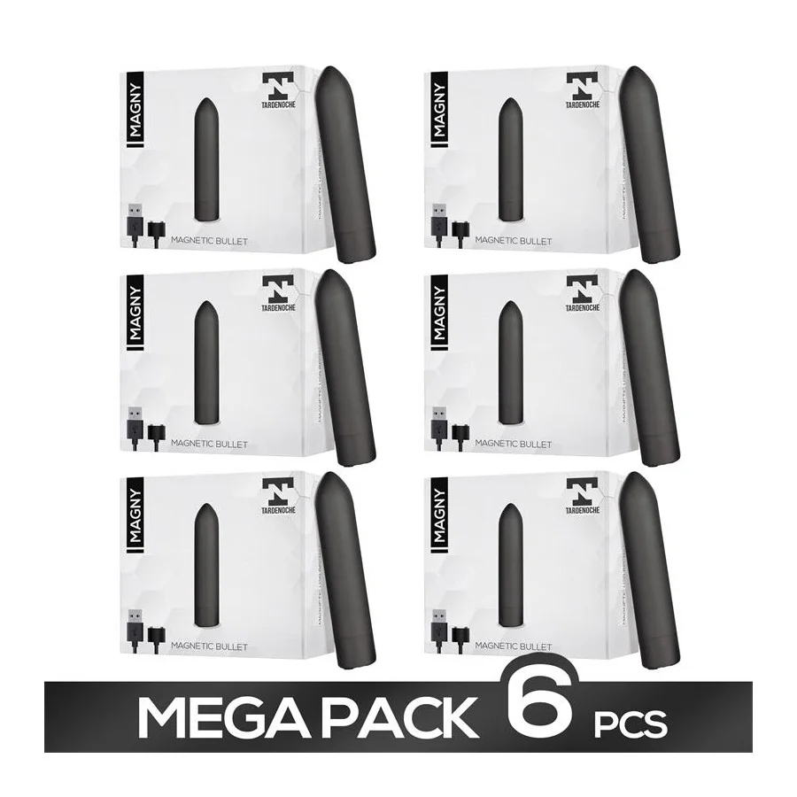 Pack 6 Magny Bala Vibradora Recargable USB Magnetico