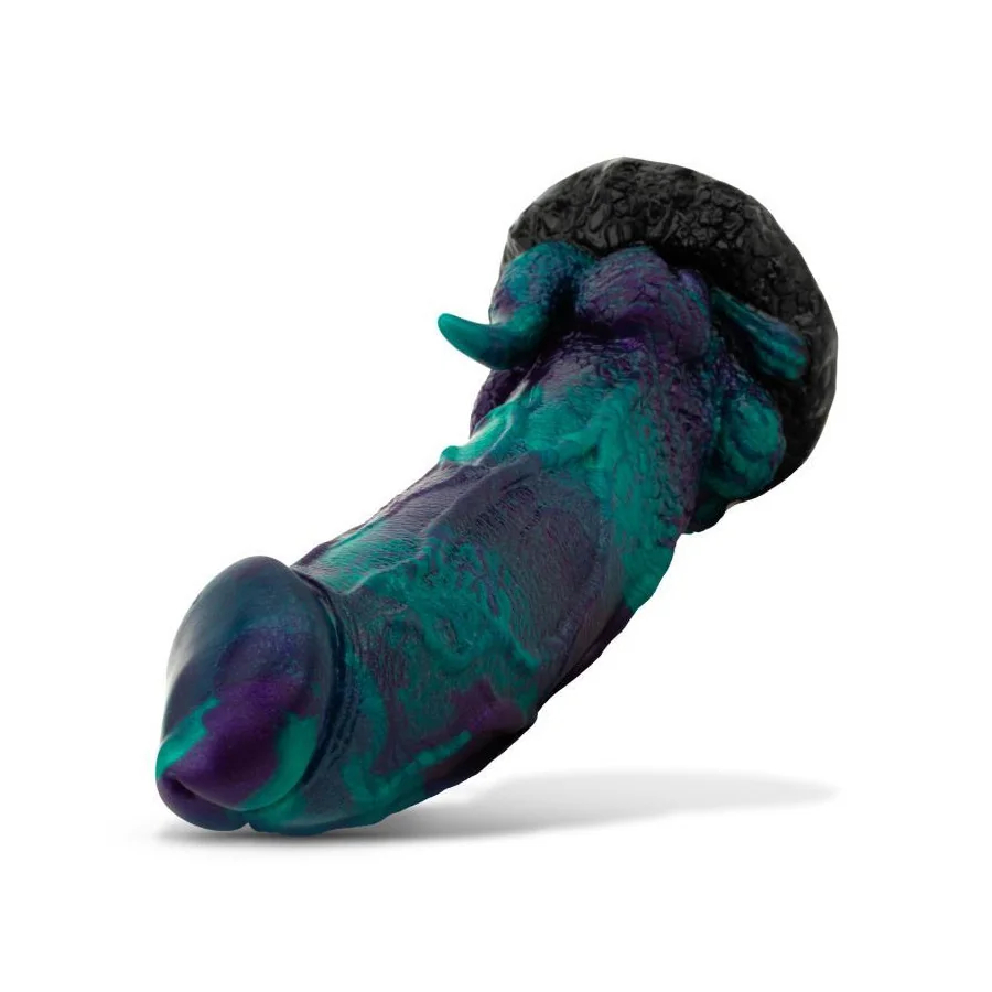 Dildo Dragonfly Purpura y Verde 226 cm 89