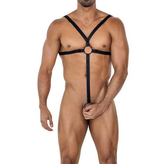 H4RNESS04 Arnes Cruzado C Ring Negro Talla Unica