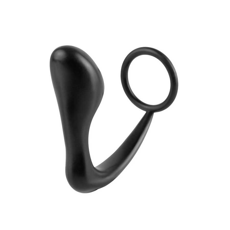 Estimulador Anal Ass Gasm Cockring Plug Color Negro