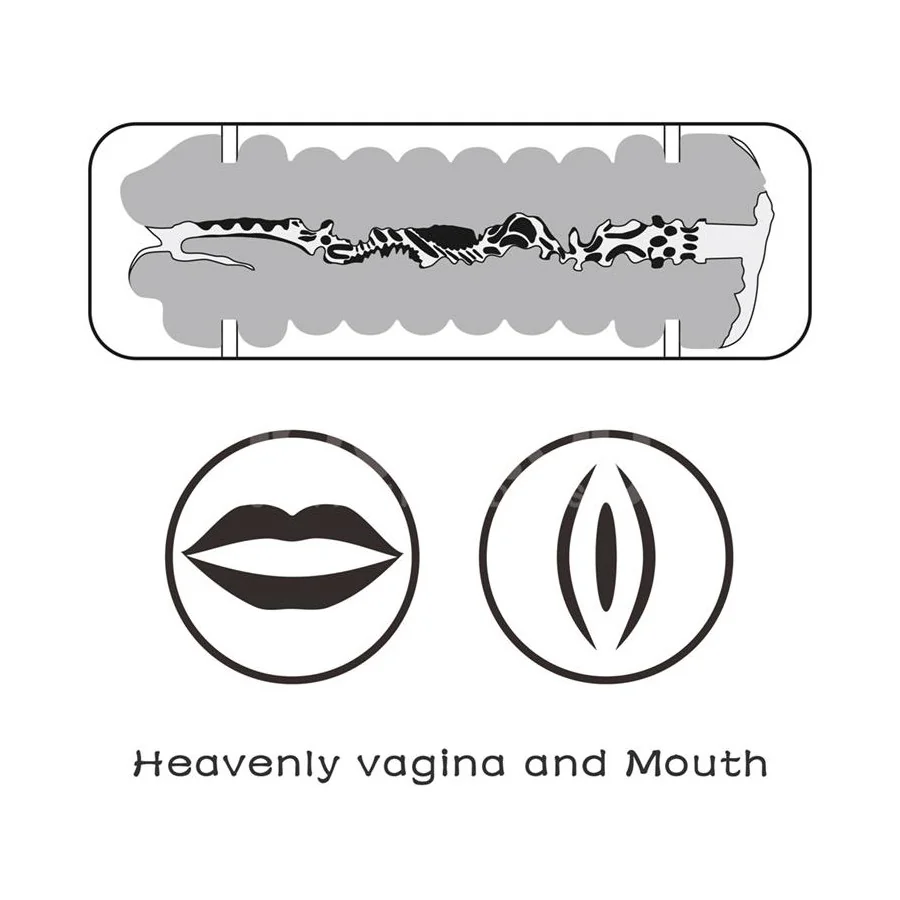 Masturbador Masculino Virgin skin Vagina y Boca