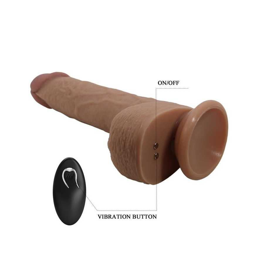 Tommy Dildo Realista con Vibracion y Thrusting con Contorl Remoto