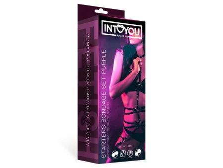 Set de Bondage para Principiantes Starters 4 Piezas Purpura