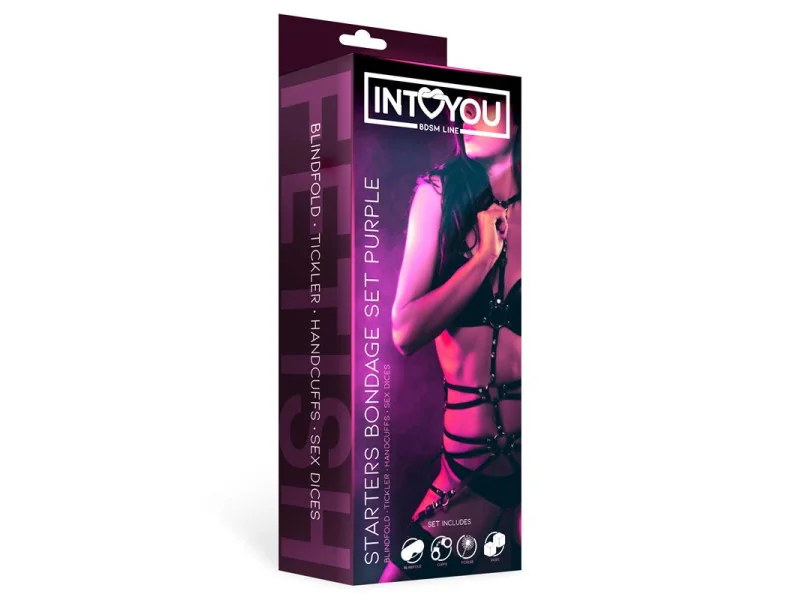 Set de Bondage para Principiantes Starters 4 Piezas Purpura