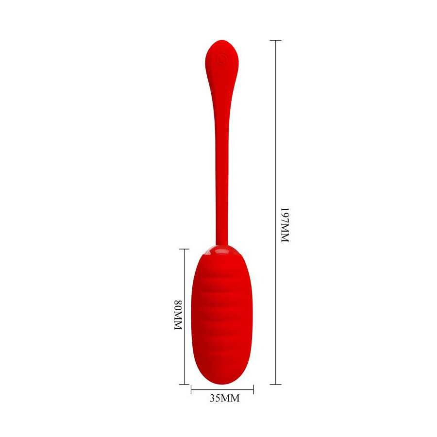 Kirk Huevo Vibrador Rojo