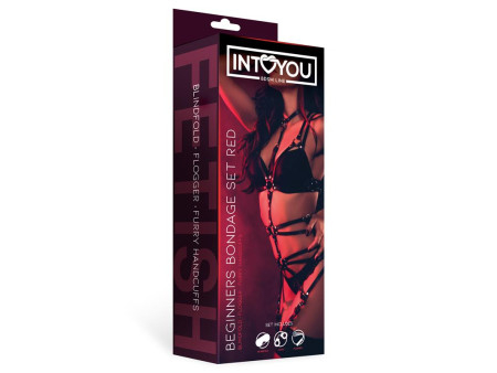 Set de Bondage para Principiantes Beginners 3 Piezas Rojo