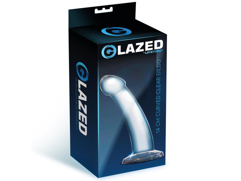 Dildo Curvado Material Cristalino 14 cm