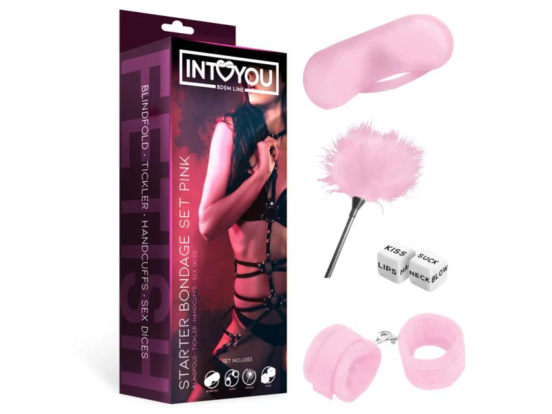 Kit de Bondage para Principiantes Starters 4 Piezas Rosa