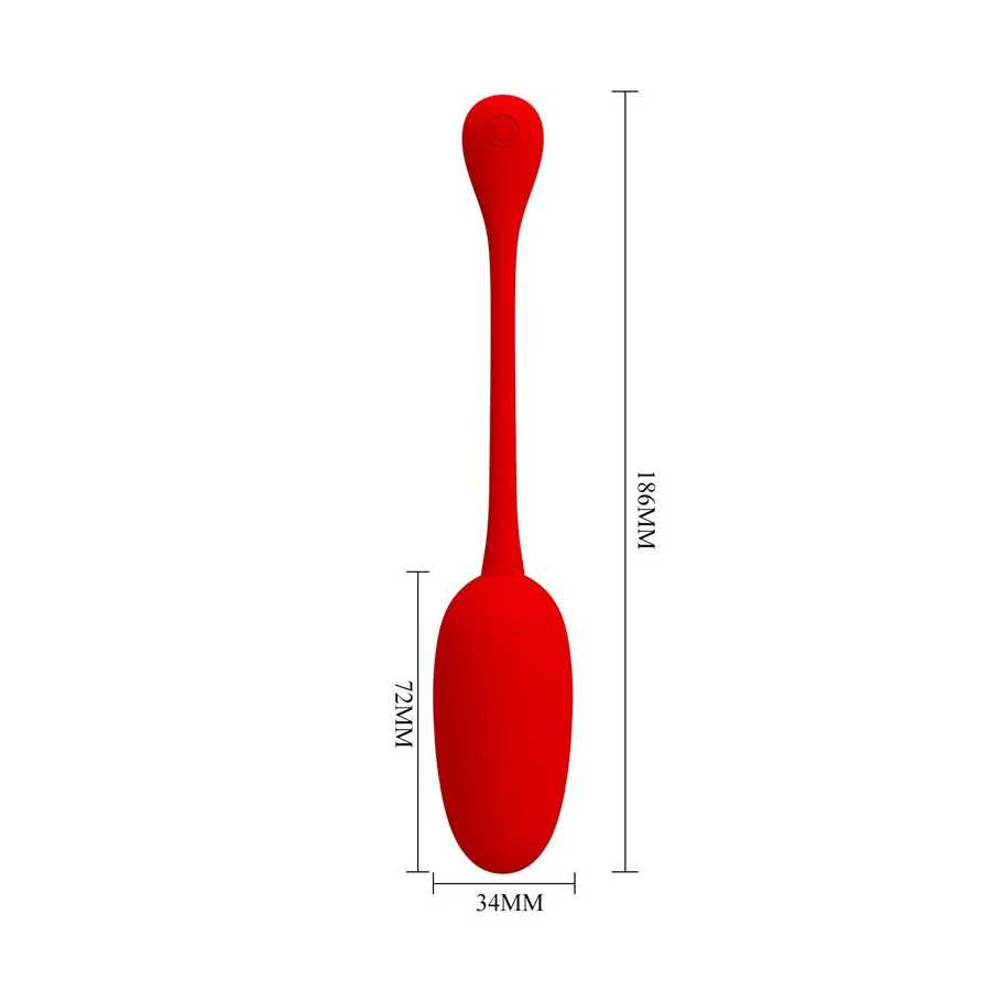 Knucker Huevo Vibrador Rojo