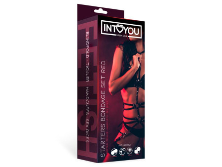Set de Bondage para Principiantes Starters 4 Piezas Rojo