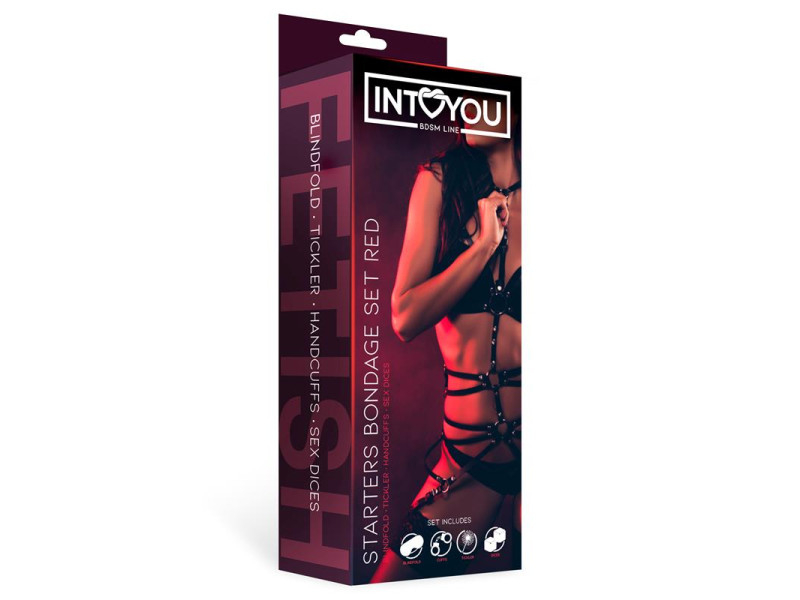 Set de Bondage para Principiantes Starters 4 Piezas Rojo