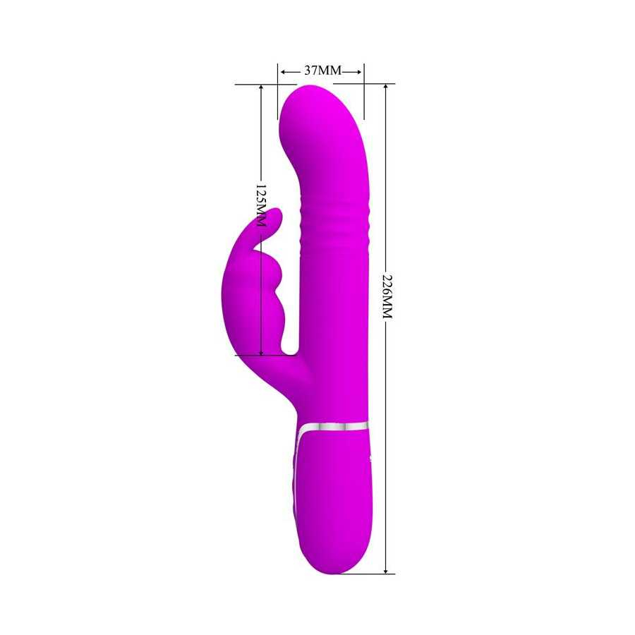 Coale Vibrador con Bolas Rotatorias y Up and Down USB