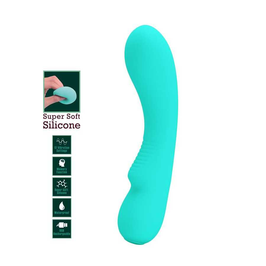 Prescott Vibrador USB Silicone Verde