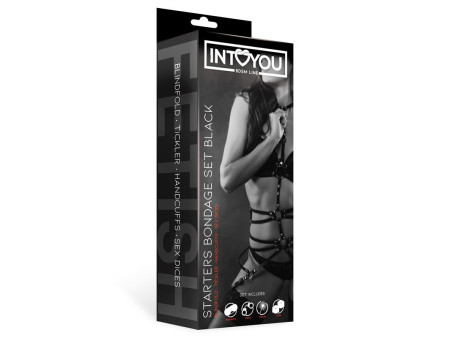 Set de Bondage para Principiantes Starters 4 Piezas Negro Set de Bondage para Principiantes Starters 4 Piezas Negro