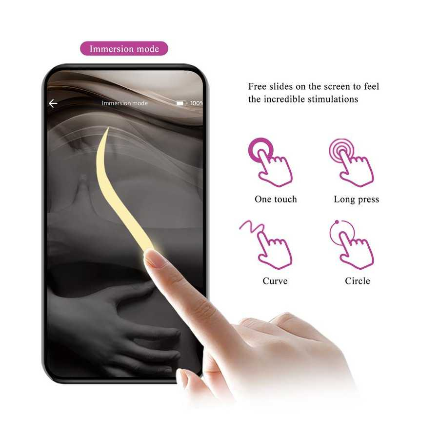 Nymph Huevo Vibrador con APP