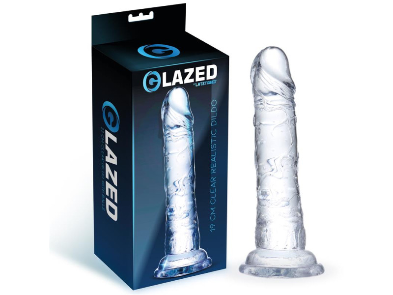 Dildo Realista Material Cristalino 19 cm