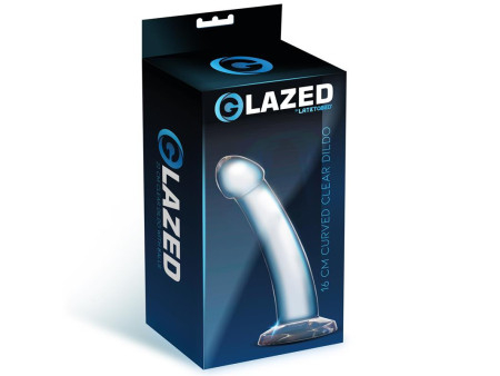 Dildo Curvado Material Cristalino 16 cm