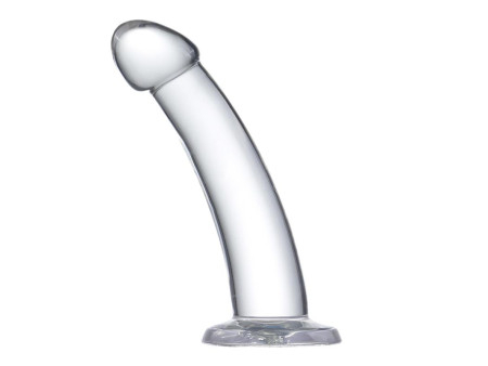 Dildo Curvado Material Cristalino 16 cm