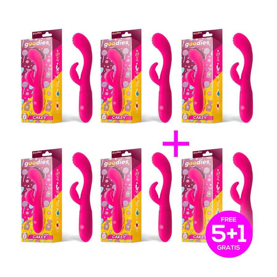 Pack 51 Cakey Vibrador Punto G y Conejito Silicona