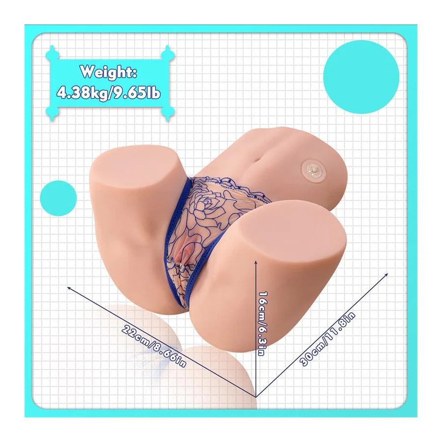 Masturbador Torso Maya con Vibracion y Sucking 45 kg
