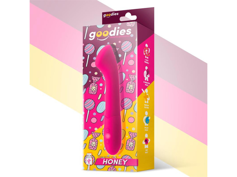 Honey Vibrador Punto G Silicona USB Fuchsia