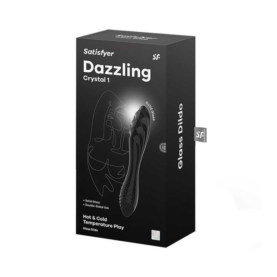 Estimulador de Cristal Dazzling Crystal 1 Hot and Cold Negro