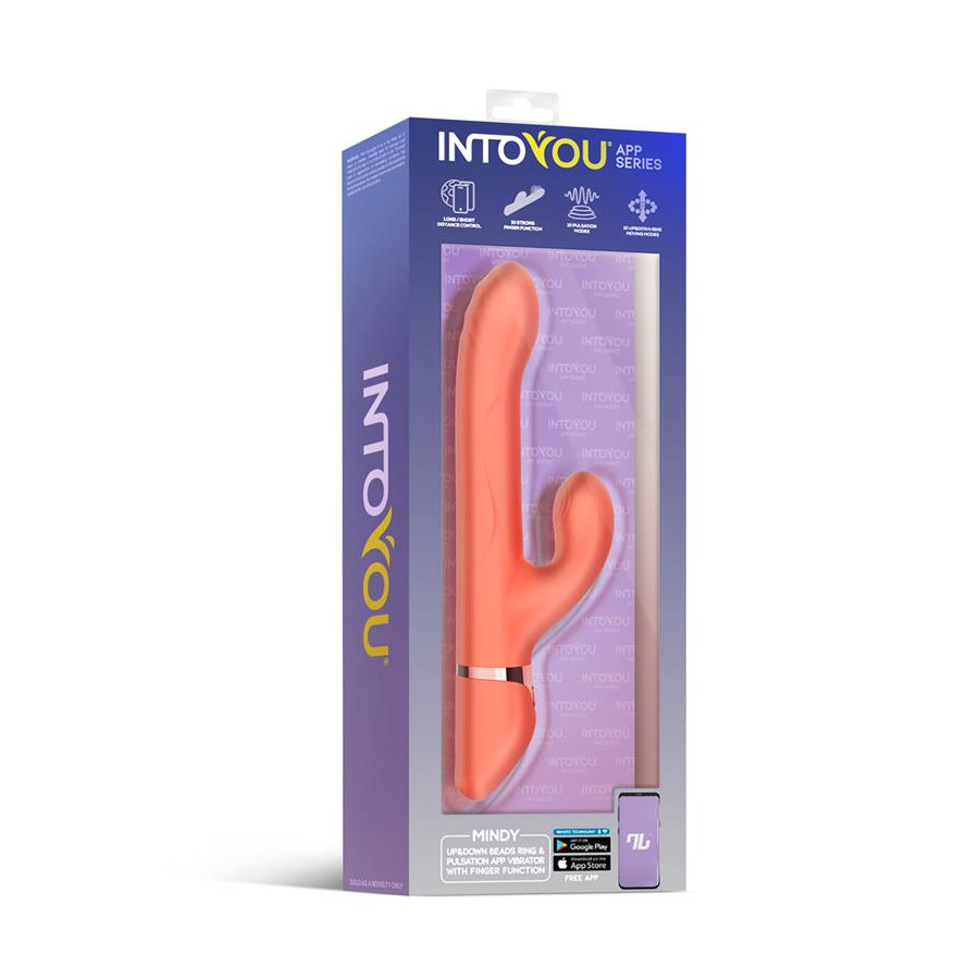 Mindy Vibrador con Anillo de Bolas Up and Down Finger y Pulsacion con APP