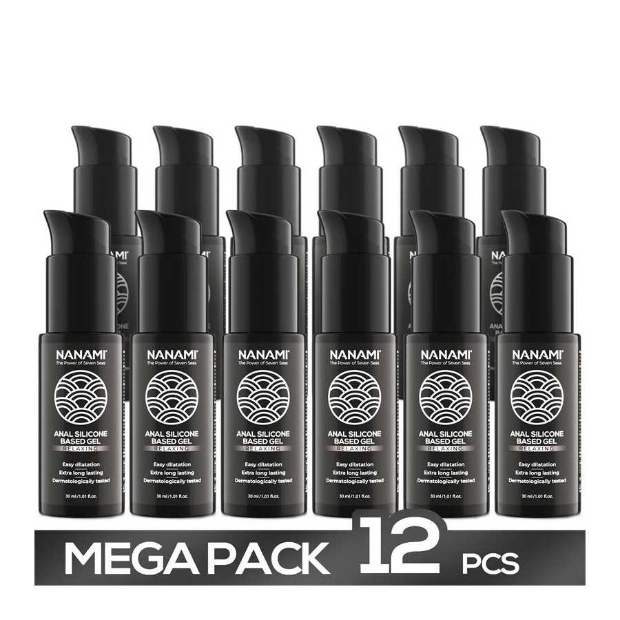 Pack de 12 Gel Lubricante Anal a Base de Silicona Relaxing 30 ml