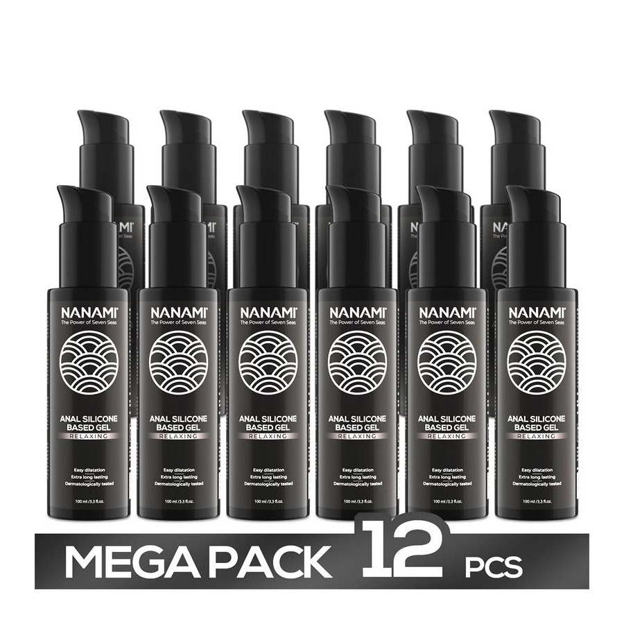 Pack de 12 Gel Lubricante Anal a Base de Silicona Relaxing 100 ml