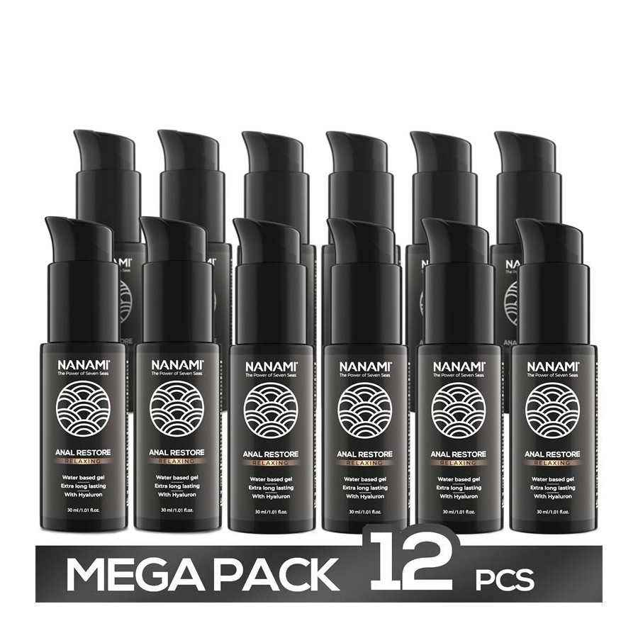 Pack 12 Gel Lubricante a Base de Agua Anal Restore 30ml