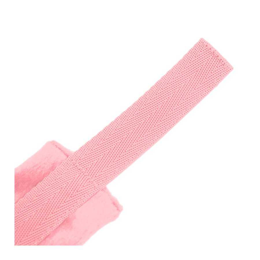 Esposas de Tela con Velcro para Munecas con Pelo Largo Rosa