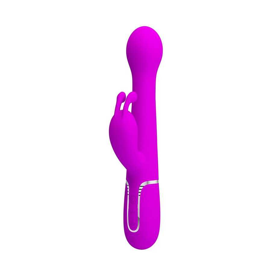 Vibrador con Thrusting y Bolas Rotatorias Dejon Rosa