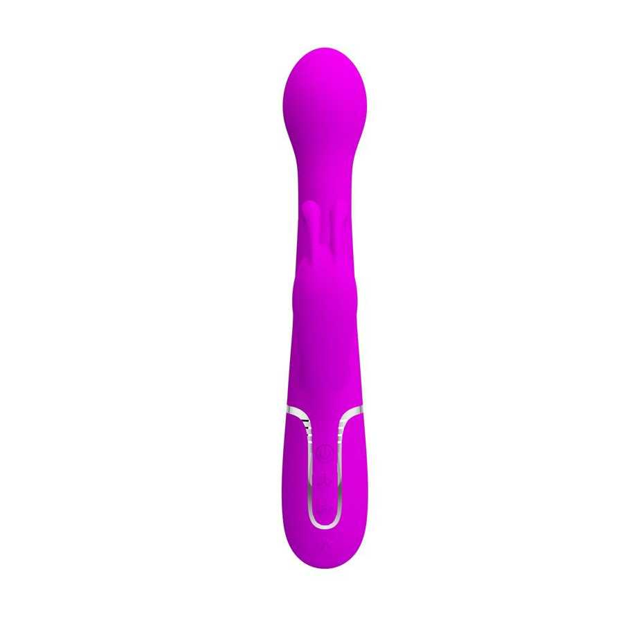 Vibrador con Thrusting y Bolas Rotatorias Dejon Rosa