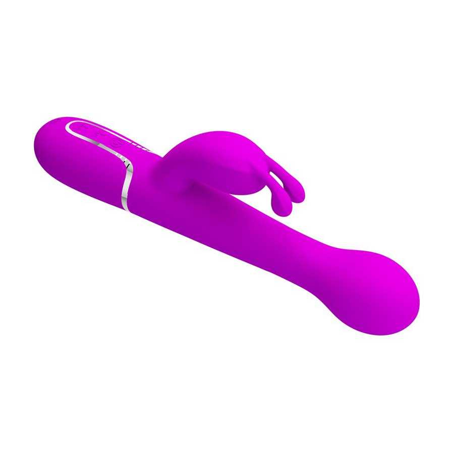 Vibrador con Thrusting y Bolas Rotatorias Dejon Rosa