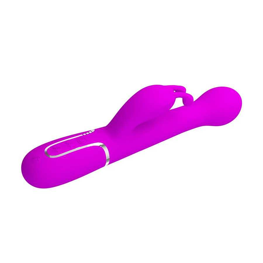 Vibrador con Thrusting y Bolas Rotatorias Dejon Rosa