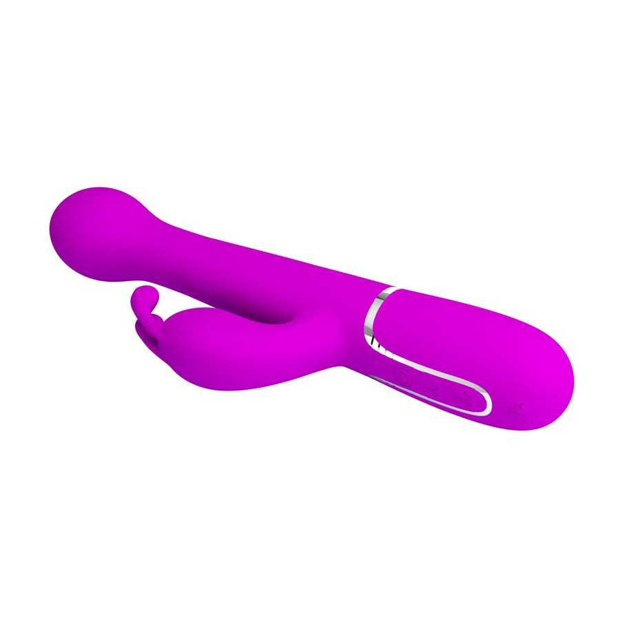 Vibrador con Thrusting y Bolas Rotatorias Dejon Rosa