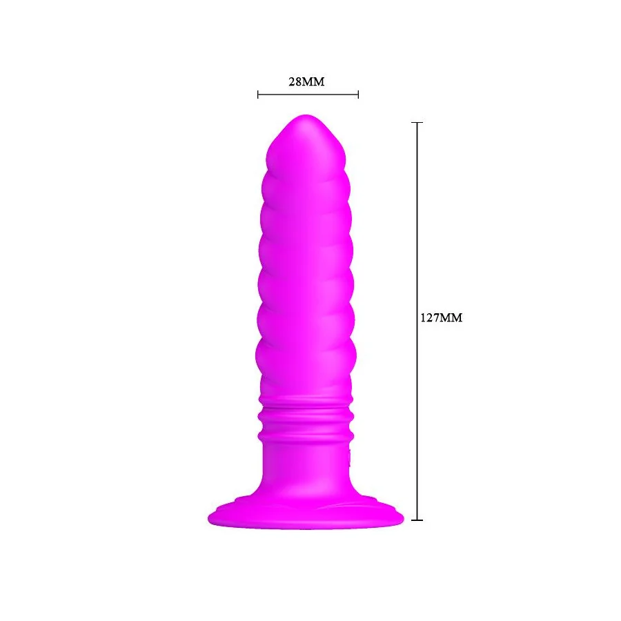 Vibrador Twist Plug Anal Purpura