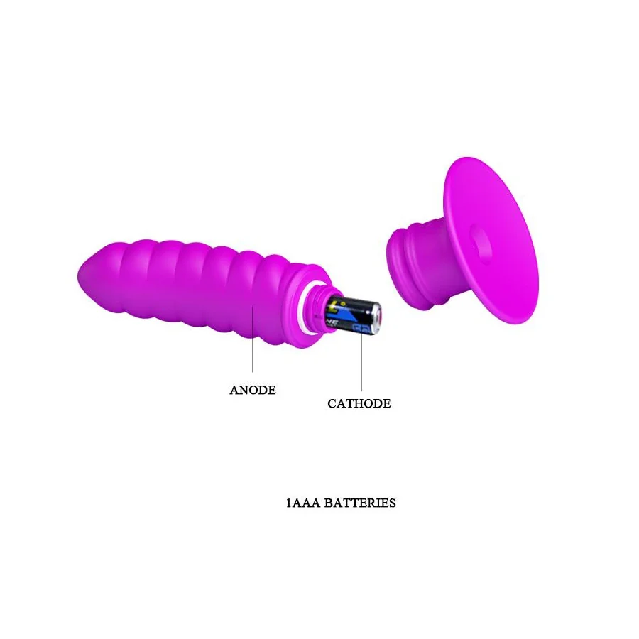 Vibrador Twist Plug Anal Purpura