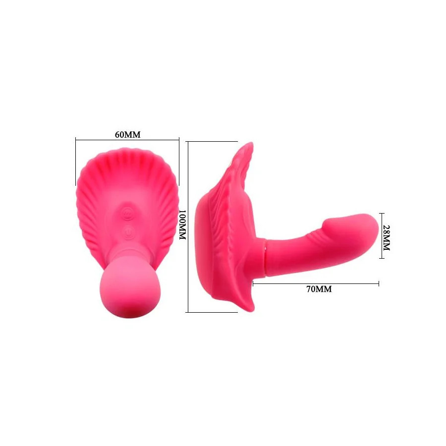 Pretty Love Vibrador a Control Remoto Fancy Clamshell Color Rosa