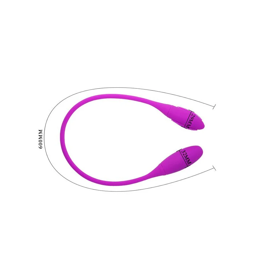 Pretty Love Huevos Vibradores Snaky Vibe Color Purpura