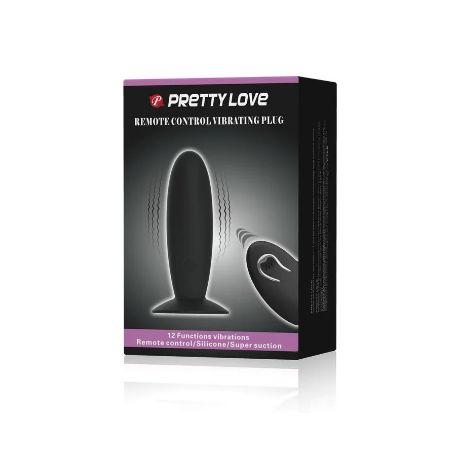 Plug Anal con Control Remoto Color Negro